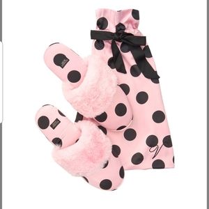 Victoria's Secret Signature Satin Slippers